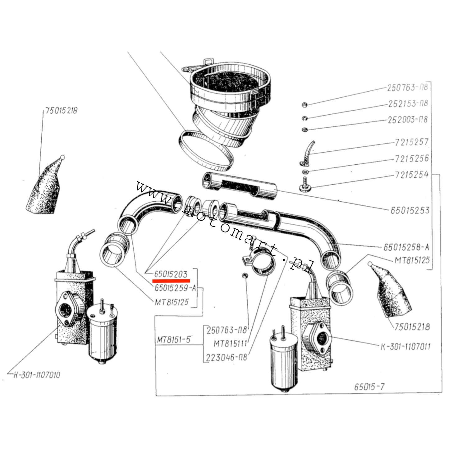 Innengummibox K750 Dnjepr Ural