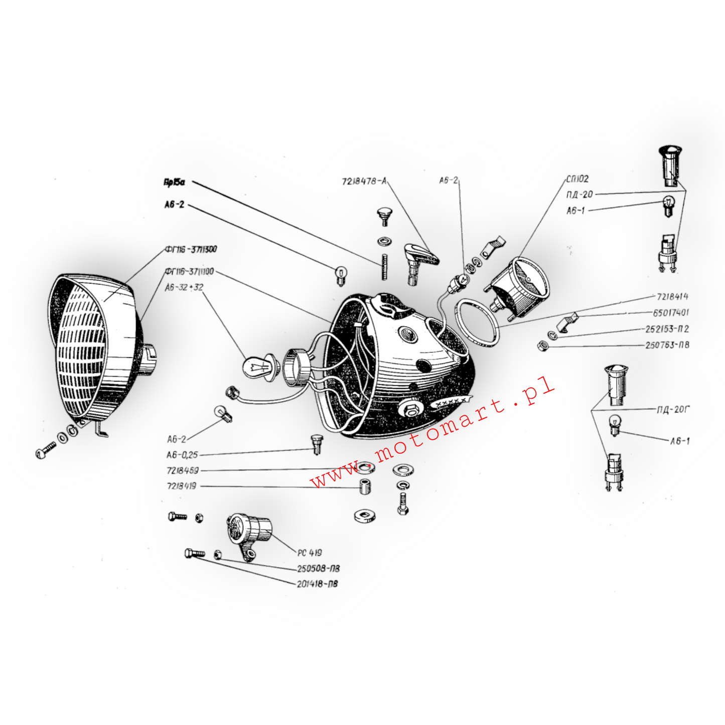 K750 Zündschalter + Schlüssel Dnjepr Ural M72 6V Zündschlüssellampe