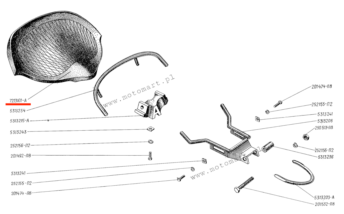 SITZ GUMMI M72 K750 URAL DNIEPR MW750 lopuch SATTEL lapuch sitz