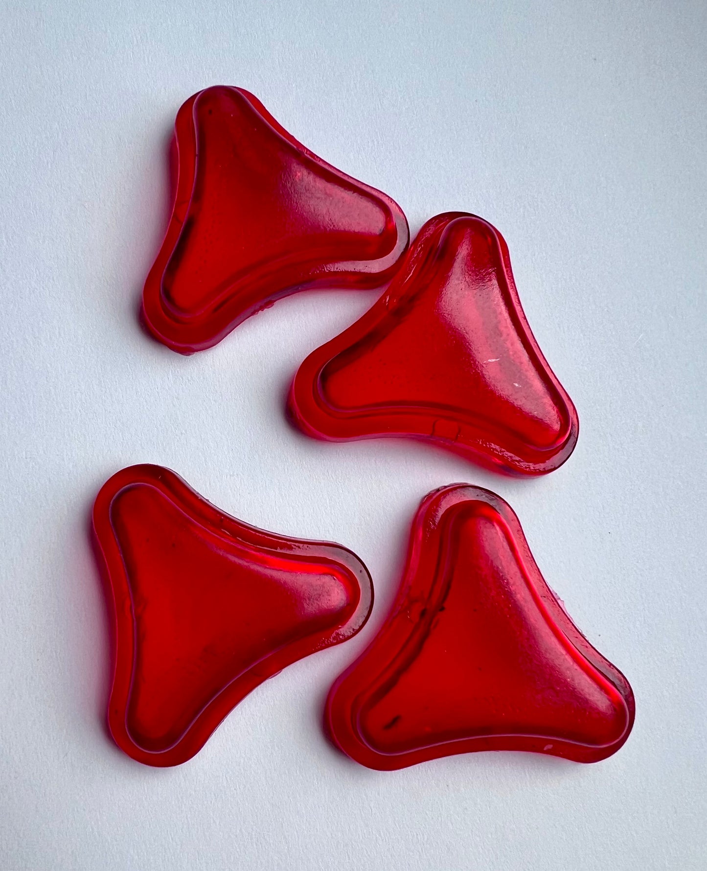 Trójkąt żółwik czerwony do tylnej lampy K-750, M72, BMW odblask