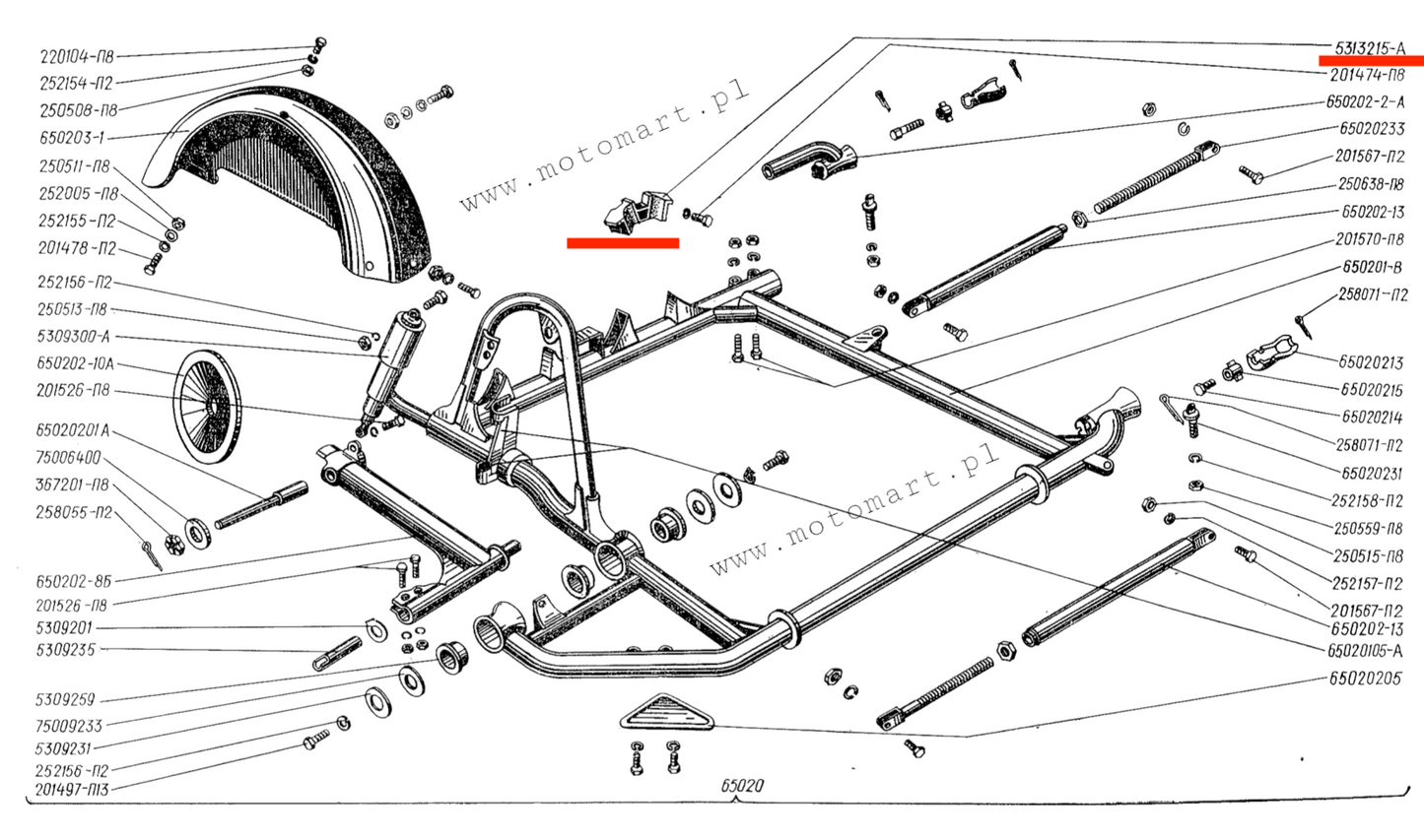 Federgummi des Sitzes des K-750 DNIEPR URAL Federpuffer