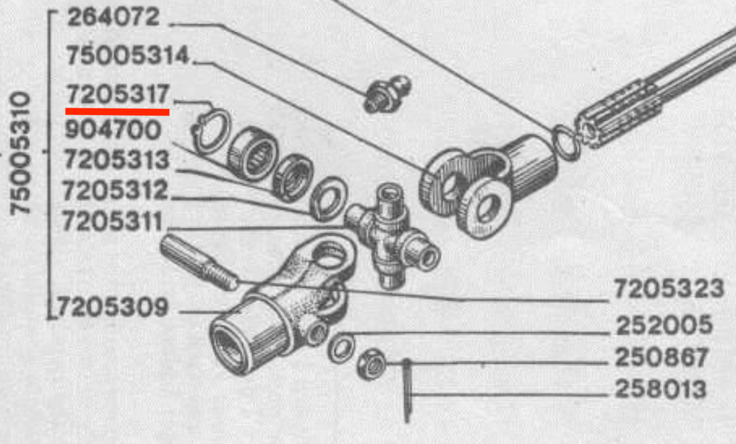 Schutz des Kardangelenks, Dniepr MT K-750 Ural-Differential, Welle