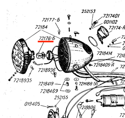 Glühbirne 6V 32/21W K750 M72 DNIEPR MT URAL REFLEKTOR Lampe Glaskolben