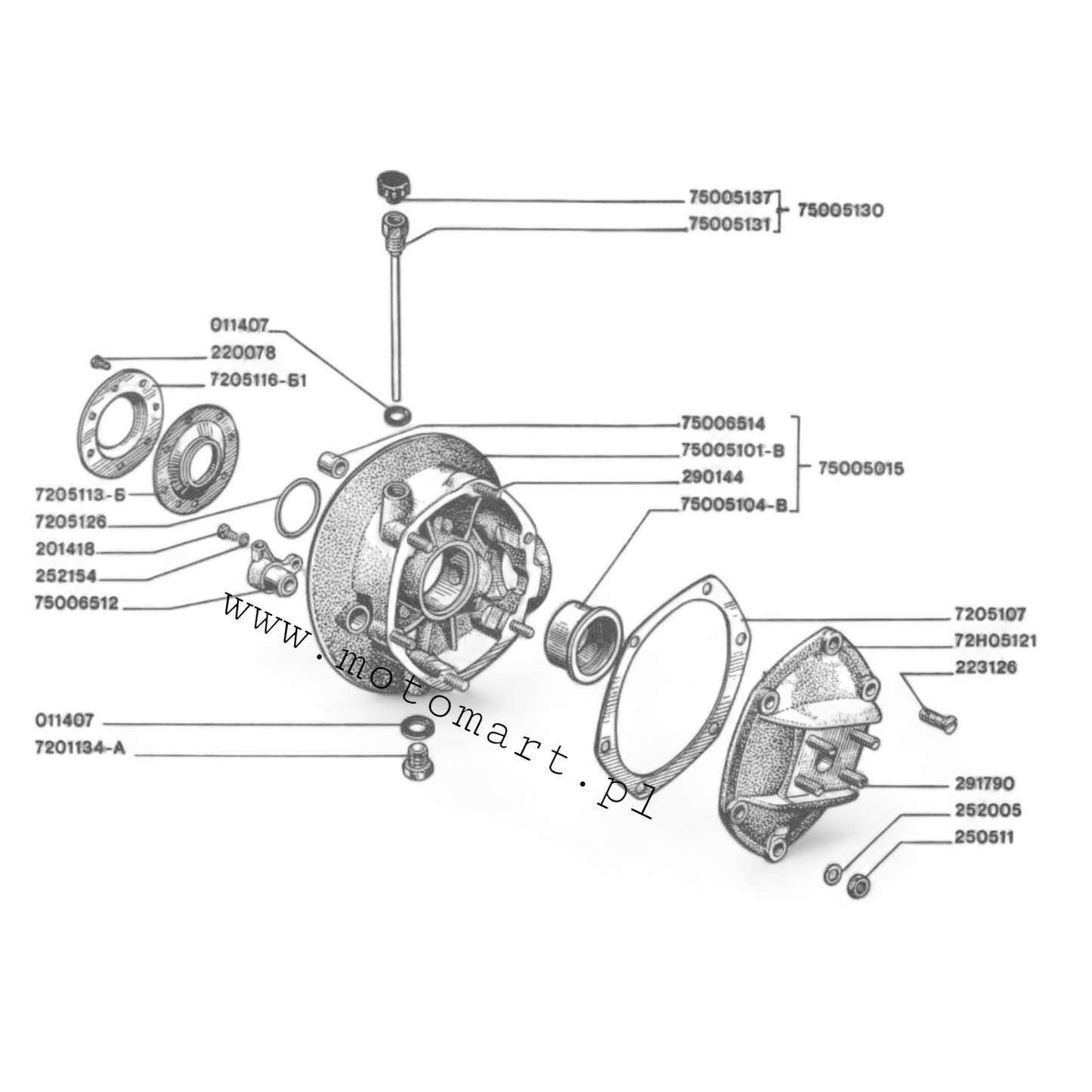 Dnepr Dichtungen Dnepr Ural K750 M72 Hinterachse SET Dichtung
