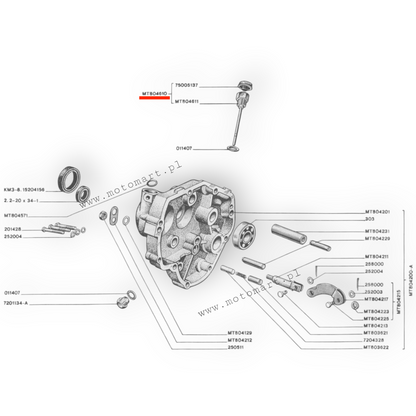 Dnepr MT Ural K750 Ölmessstab für Getriebeöl, Originalanzeige