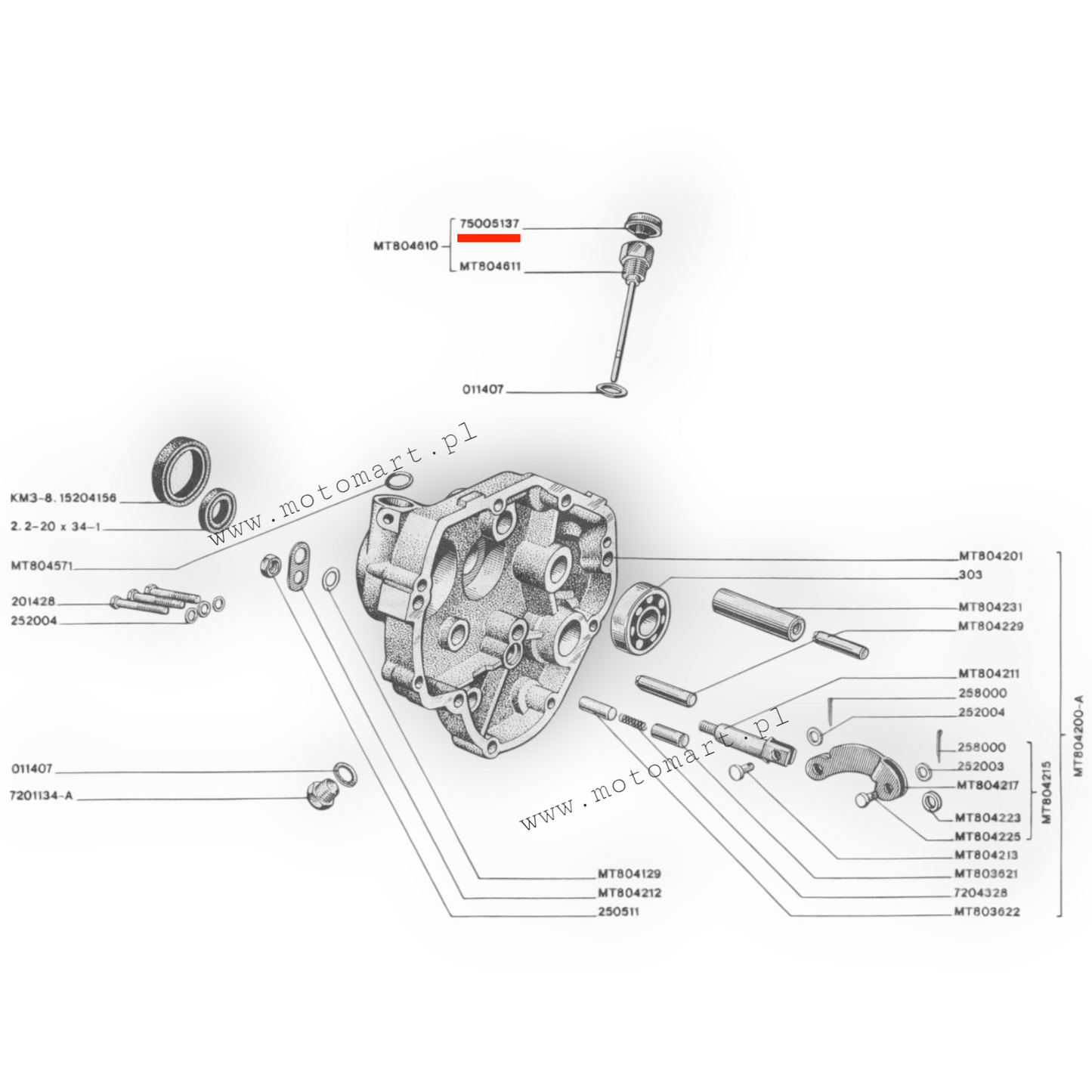 K750 Dnjepr Ural Differential-Ölmessstabkappe SCHWARZ