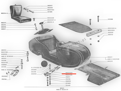 Gummilager für den Rahmen des Kinderwagens M72 K750 URAL DNIEPR MT, Gummibuchsen, 2 Stück