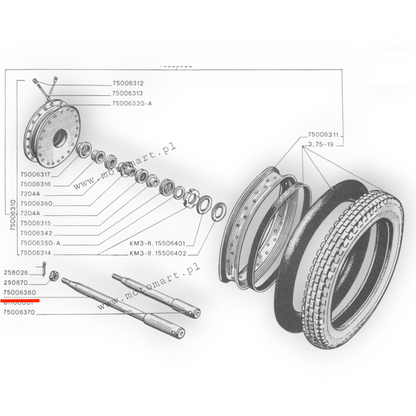 Hinterachse Dnjepr Ural K750 M72 Irbit MT Hinterachse HINTERACHSE