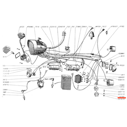 Gummi des Stoppsensors Dnieper K750 Ural automatische Stopp-Unterlegscheibe