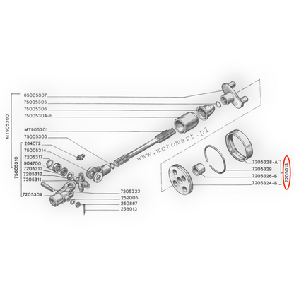 Gummikardangelenk Dnjepr K750 Ural M72 Kardangelenk Diff Mufta